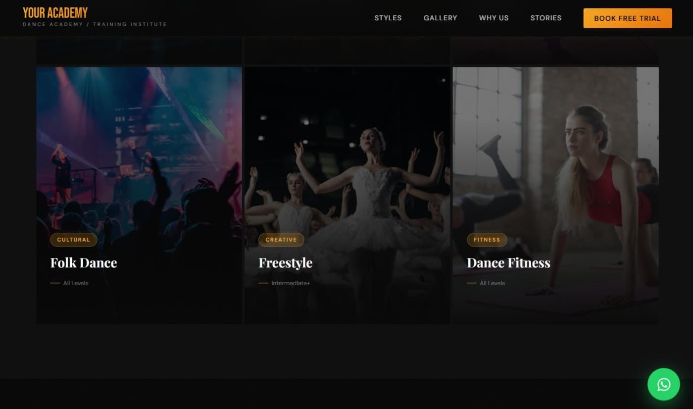 Dance Academy Demo